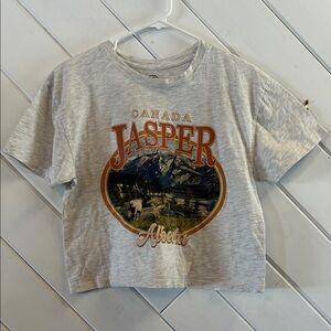 SOCIAL CULTURE Cotton Cropped Graphic Tee